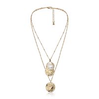 Mash-up Multi-layer Chain Geometric Necklace Women main image 3