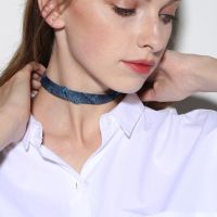 Frayed Denim Multi Style Necklace Necklace main image 1