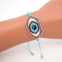 Boho Miyuki Hand-woven Simple Jewelry Rope Female Bracelet Evil Eye Turkish Evil Eye Bracelet main image 6