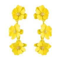 Aretes Para Mujer De Moda Flores Pendientes Largos De Temperamento Boho De Moda sku image 1