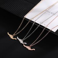 New Model With Rose Gold Dinosaur Necklace Fashion Alloy Plating Pendant main image 3