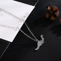 New Model With Rose Gold Dinosaur Necklace Fashion Alloy Plating Pendant main image 5
