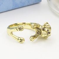 Koreanische Version Des Niedlichen Zodiac Cocker Spaniel Ring Welpe Zeigefinger Ring  Hot Sale Jewelry Großhandel main image 5