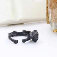 Koreanische Version Des Niedlichen Zodiac Cocker Spaniel Ring Welpe Zeigefinger Ring  Hot Sale Jewelry Großhandel main image 6