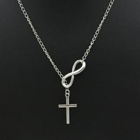 Necklace 8 Character Cross Necklace Ladies Clavicle Chain Digital Necklace Wholesale main image 6