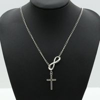 Necklace 8 Character Cross Necklace Ladies Clavicle Chain Digital Necklace Wholesale main image 4