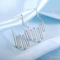 Simple Hollow Open Palm Hand Palm Earrings main image 5