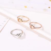 Best Selling Knotted Peach Heart Love Ring Ring Tail Ring Jewelry Wholesale main image 3