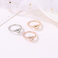 Best Selling Knotted Peach Heart Love Ring Ring Tail Ring Jewelry Wholesale main image 4