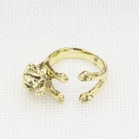 Coréenne Style Mignon Zodiaque Cocker Chien Anneau Chiot Index Bague  Vente Chaude Bijoux En Gros sku image 1