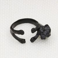 Koreanische Version Des Niedlichen Zodiac Cocker Spaniel Ring Welpe Zeigefinger Ring  Hot Sale Jewelry Großhandel sku image 2