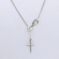 Necklace 8 Character Cross Necklace Ladies Clavicle Chain Digital Necklace Wholesale sku image 1