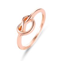 Best Selling Knotted Peach Heart Love Ring Ring Tail Ring Jewelry Wholesale sku image 3