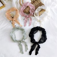 New Lace Lace Solid Color Triangle Scarf Female Winter Small Round Corner Small Scarf Wrist Small Scarf main image 1