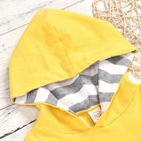 Children's Suit Hooded Sweater Striped Trousers Headband Set main image 5