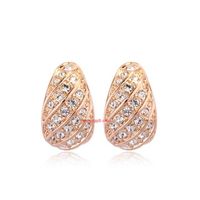 Nouveau Exquis Plein De Diamants Non Piercing Oreille Clips Élégant Oreille Broches Coréen Boucles D'oreilles En Gros 120700 main image 3