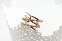 Fashion Simple Women's Diamond Cross Ring Popular Jewelry Wholesale main image 6
