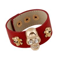 Punk Bracelet Delicate Bracelet Leather Studded Bracelet Pu Skull Bracelet main image 2