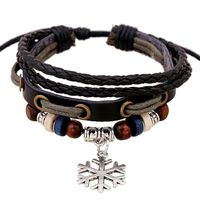 Europäischer Und Amerikanischer Grenz Überschreiten Der Schmuck Retro Perlen Gewebtes Leder Armband Hersteller Quelle Großhandel Persönlichkeit Trend Damen Accessoires main image 2