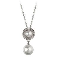 Korean Fashion Jewelry Inlaid Diamond Necklace sku image 2
