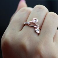 Korean Exquisite Beloved Diamond Ring Jewelry sku image 3