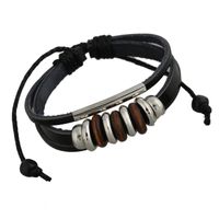 New Beaded Leather Bracelet sku image 1