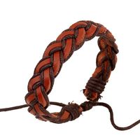 Woven Vintage Leather Bracelet sku image 1
