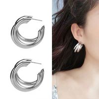 Mode Metall Einfache Ohrringe main image 1