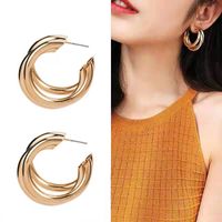 Fashion Metal Simple Earrings sku image 1