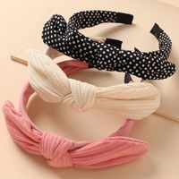 Korean Fashion New Girls Wild Simple Sweet Bow Tie Red Headband main image 3