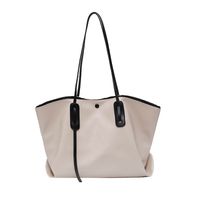 Soft-faced One-shoulder Women's New Autumn Tide Korean Large-capacity Simple Fashion Tote Handbag main image 3