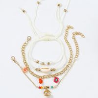Bohème Perles De Riz Tissées À La Main Accessoires De Pied De Perle Coquille De Cheville sku image 1