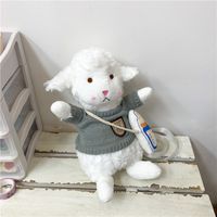 Cute Lamb Rabbit New Wild Girl Plush One-shoulder Messenger Tide Bag sku image 5