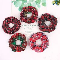 New Christmas Hair Scrunchies For Women Wholesale main image 3