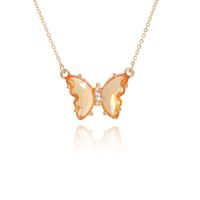 Leichte Luxus Schmetterling Anhänger Halskette main image 5