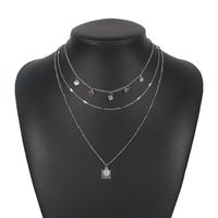 Classic Disc Fashion Multi-layer Sexy Clavicle Necklace main image 6