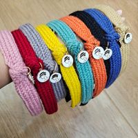 Candy-colored Woolen Cute All-match Autumn And Winter Knotted Hair Band main image 3