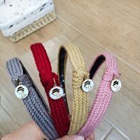 Candy-colored Woolen Cute All-match Autumn And Winter Knotted Hair Band main image 4