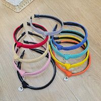 Candy-colored Woolen Cute All-match Autumn And Winter Knotted Hair Band main image 5