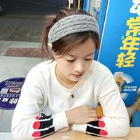 Korean Autumn And Winter New Twist Knit Flat Wide-brimmed All-match Headband main image 3