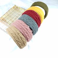 Korean Autumn And Winter New Twist Knit Flat Wide-brimmed All-match Headband main image 4