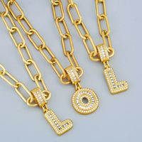 Hot Selling 26 English Letter Pendants Diy Necklace main image 1