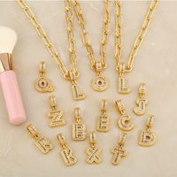 Hot Selling 26 English Letter Pendants Diy Necklace main image 3