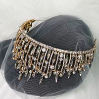 Luxury Crystal  Goddess Headdress Bride Wedding Crown main image 3