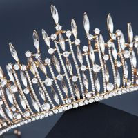 Luxury Crystal  Goddess Headdress Bride Wedding Crown main image 5