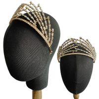 Alloy Rhinestone Light Luxury Headband Baroque Bridal Crown main image 3