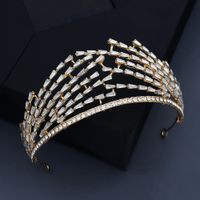 Alloy Rhinestone Light Luxury Headband Baroque Bridal Crown main image 4
