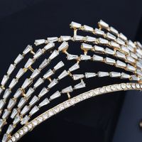 Alloy Rhinestone Light Luxury Headband Baroque Bridal Crown main image 5