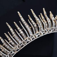 Retro Queen Crown Alloy Rhinestone Wedding Crown main image 5