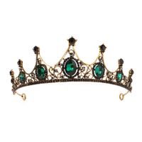 Rhinestone Queen  Hollow Alloy  Retro Baroque Crown main image 6